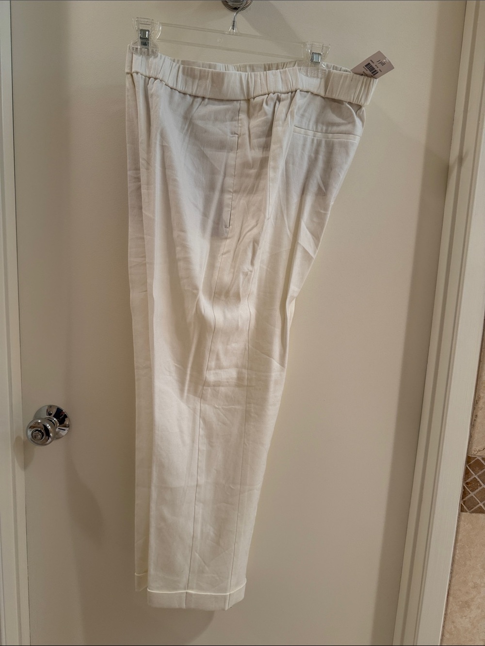 NWT white size M cuffed pants j jill